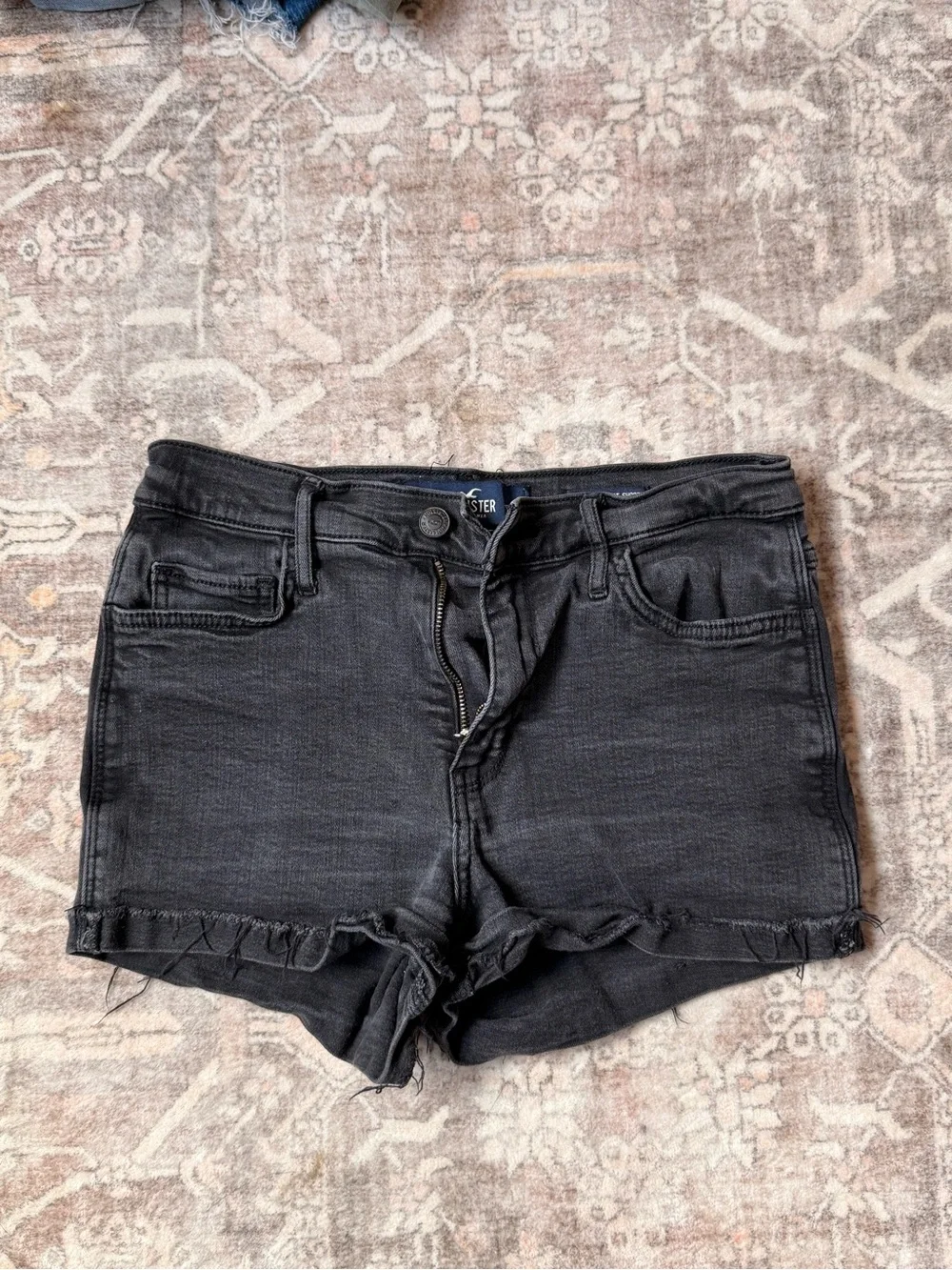 Black Denim Hollister Shorts